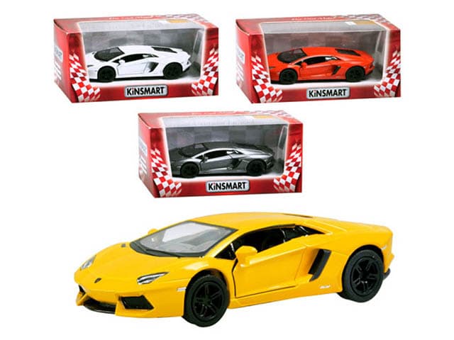 Машина метал. "Kinsmart" Lamborghini Aventador LP 700-4,в кор-ці №KT5355W — фото товару | Канцелярський Сад