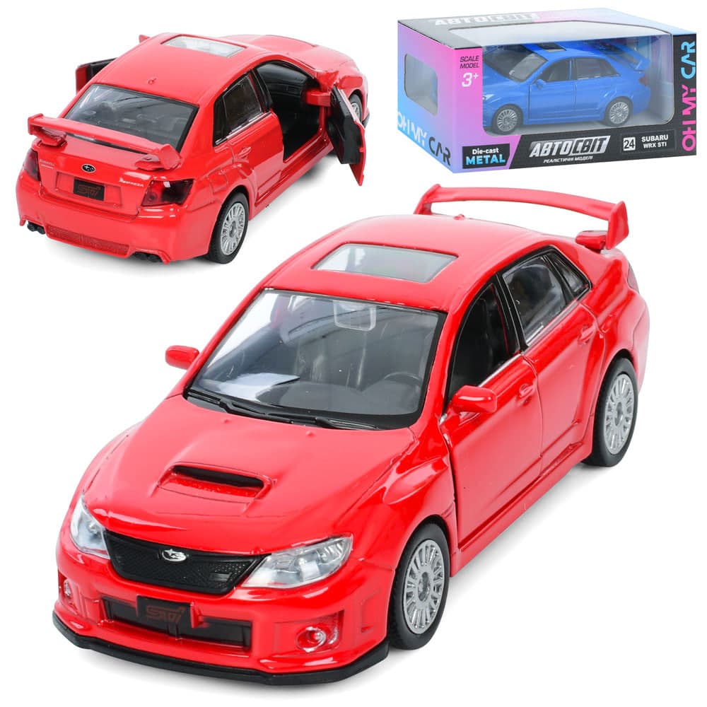 Машина метал. інер-а, "Автосвіт" (1:43) Subaru WRX STI 12см №AS-3076 — купити | Канцелярський Сад