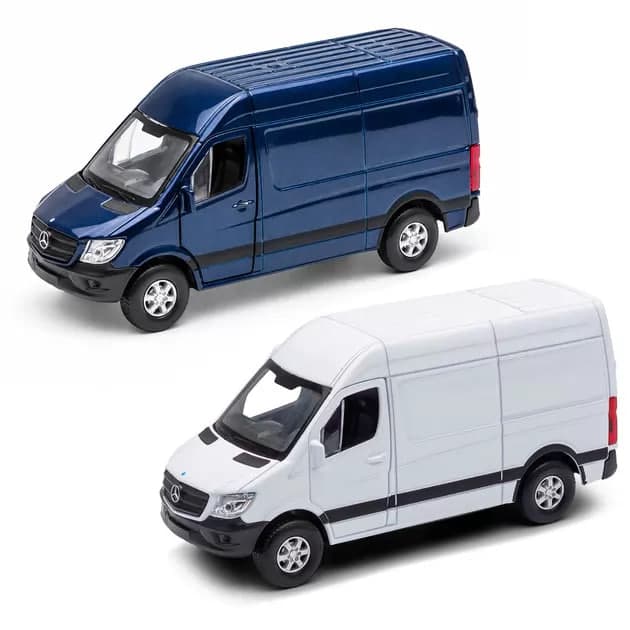 Автомодель "Technodrive" Mercedes-Benz Sprinter Panel Van (білий, синій)№26022W/КіддіСвіт — фото товару | Канцелярський Сад