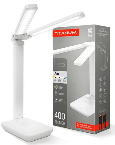 Лампа наст. LED Titanum акум. TLTF-010W 7W 2700-6000K — купити | Канцелярський Сад