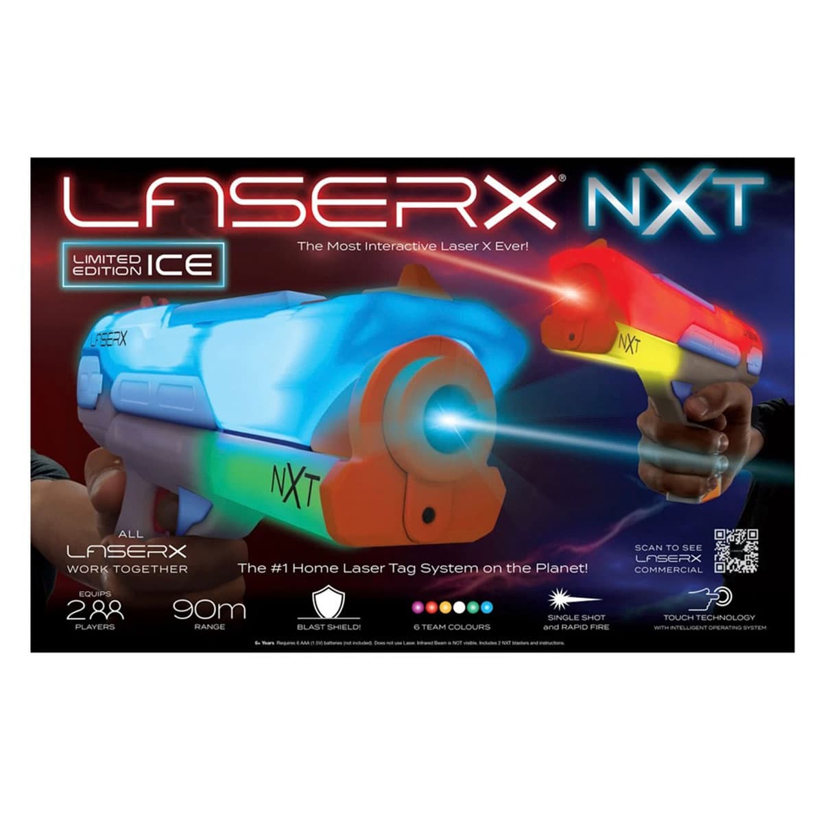 Ігровий набір для лазерних боїв-LASER X NXT ДЛЯ ДВОХ ГРАВЦІВ №87728/КіддіСвіт — купити | Канцелярський Сад