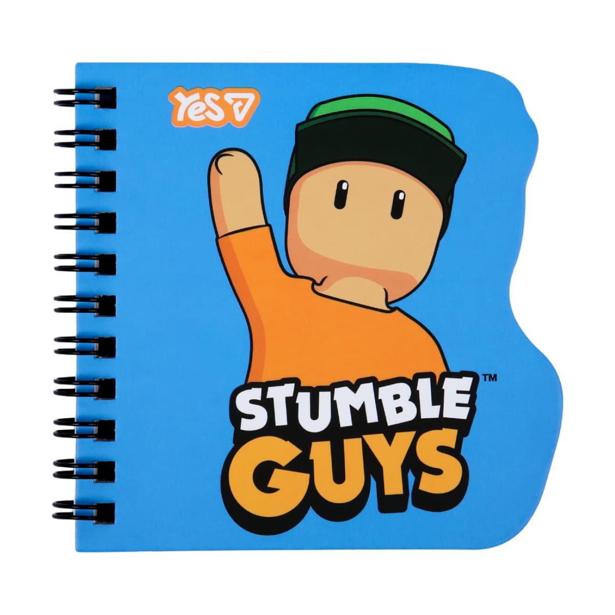 Блокнот пруж. подв. 100х100мм 30арк. кліт. "Stumble Guys Blue" фігурн №152186/Yes — купити | Канцелярський Сад
