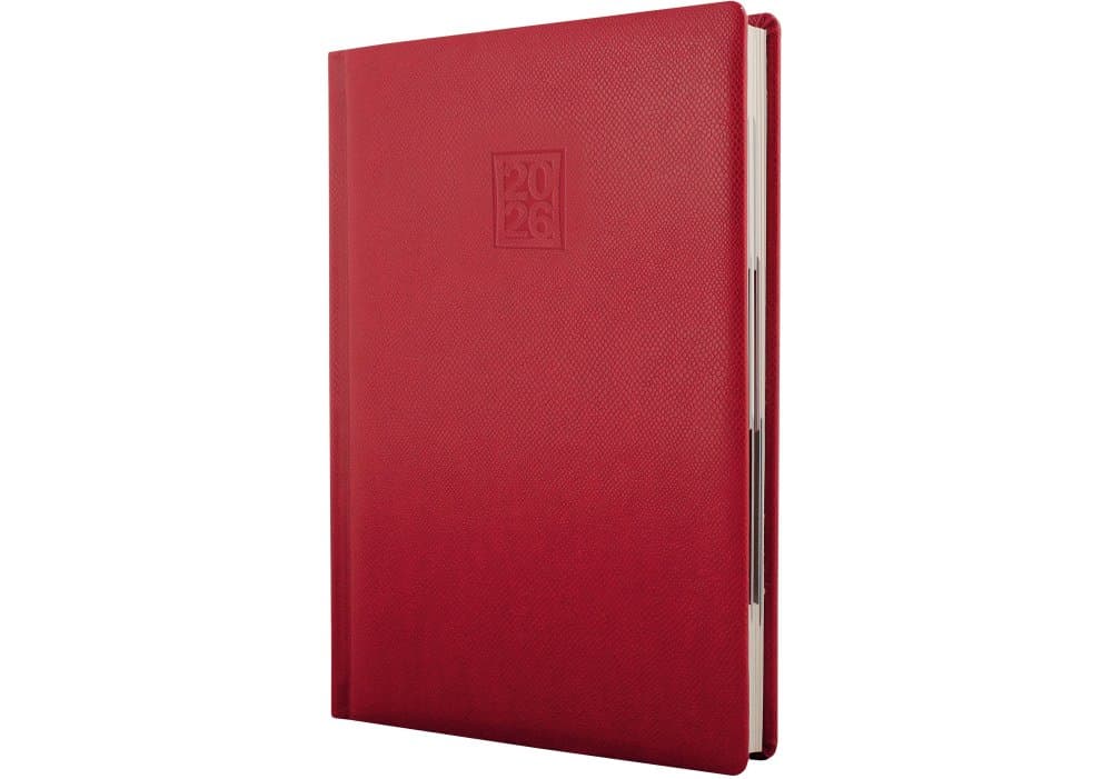 Щоден. А5 "Optima" дат2027 Lizard червоний №O25242-03 — фото товару | Канцелярський Сад