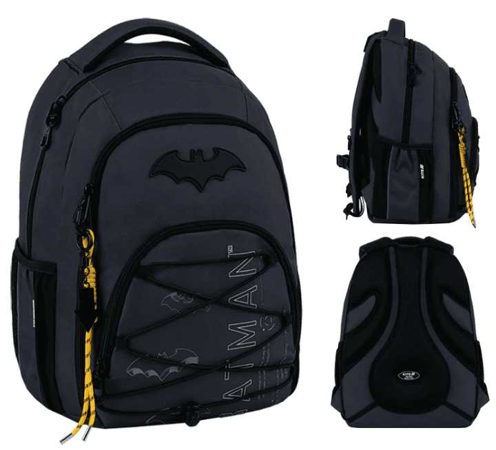 Рюкзак "Kite" Education teens DC Batman 3від.,2карм. №DC26-905M — купити | Канцелярський Сад
