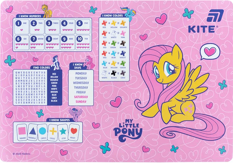 Підкладка для столу "Kite" №LP26-207 My Little Pony (42,5х29cм) PP — купити | Канцелярський Сад