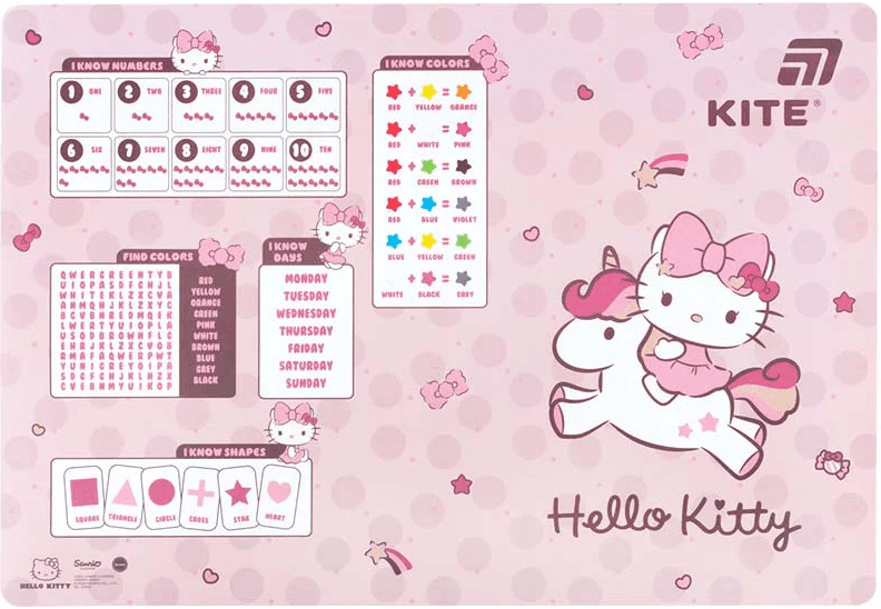 Підкладка для столу "Kite" №HK26-207 Hello Kitty (42,5х29cм) PP — купити | Канцелярський Сад