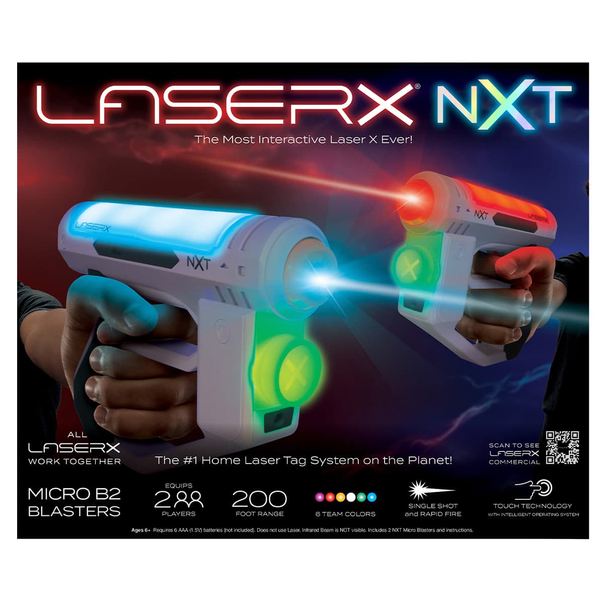 Ігровий набір для лазерних боїв-Laser X Nxt Micro для двох гравців №87538/КіддіСвіт — купити | Канцелярський Сад