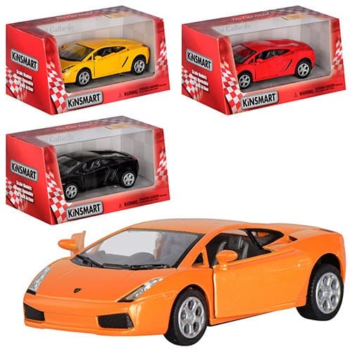 Машина метал. "Kinsmart" Lamborghini Gallardo,4 кольори,в кор-ці №KT5098W — купити | Канцелярський Сад