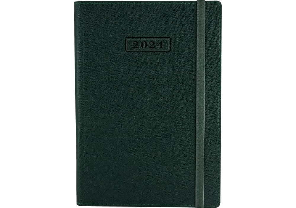 Щоден. А5 "Optima" дат2027 Cross зелений №O25235-04 м'яка обкл.,на резинці — фото товару | Канцелярський Сад