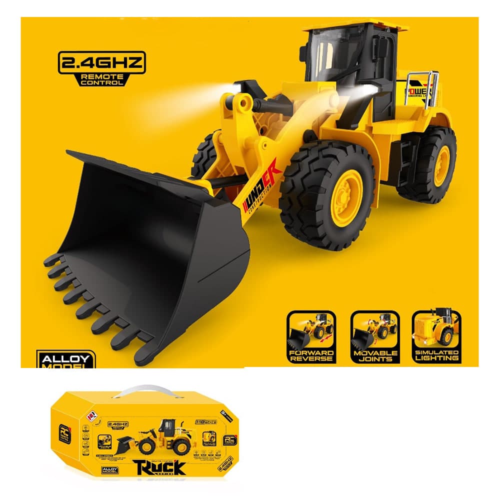 Бульдозер RK 2,4G,32см,1:16,на акум.,USB заряд,будтех.,звук,світ,рух.дет.,в кор-ці №722-17 — купити | Канцелярський Сад