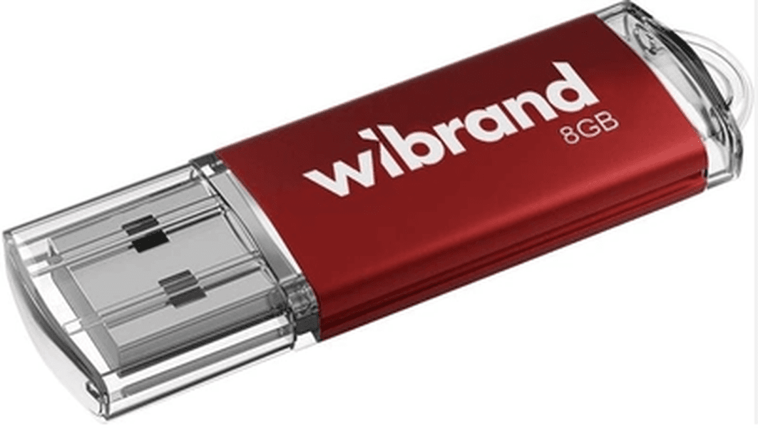 Флеш-пам`ять 8GB "Wibrand" Cougar USB2.0 red №0957 — купити | Канцелярський Сад