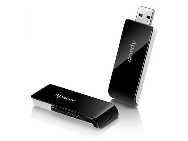 Флеш-пам`ять 64GB "Apacer" AH350 USB3.2 black №7855 — фото товару | Канцелярський Сад