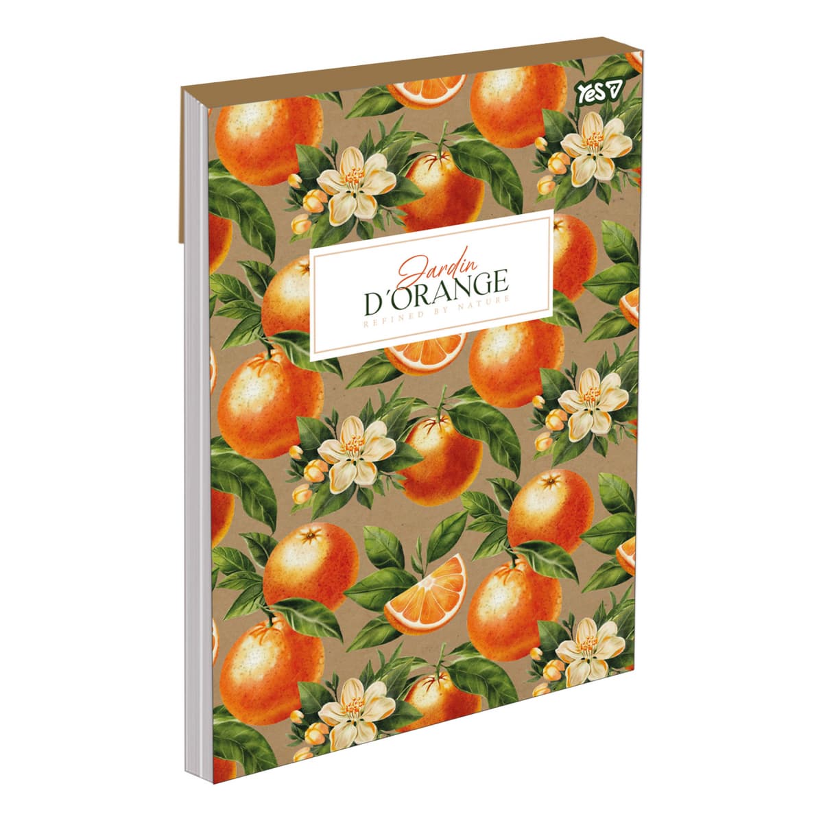 Зошит А4 80арк. кліт. крафт "Orange" №152757/Yes — фото товару | Канцелярський Сад