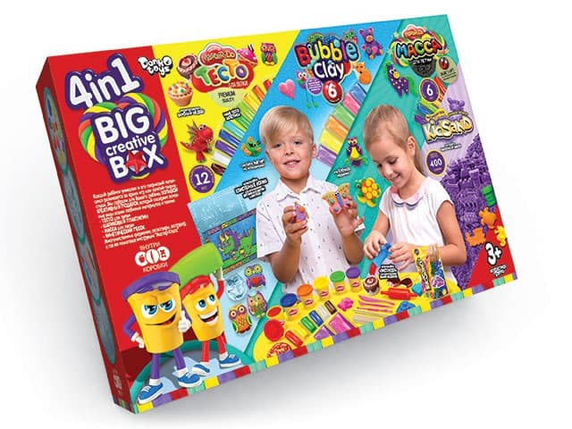Набір креативної творчості "4в1 Big Creative Box" №BCRB-01-01U/DankoToys — фото товару | Канцелярський Сад