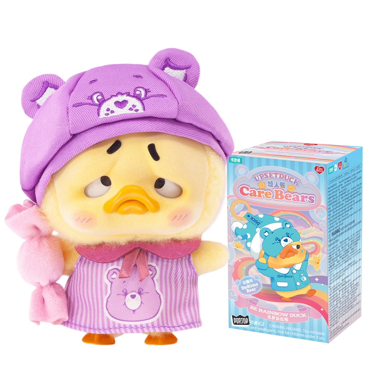 Колекційна м'яка ігр. "POP TOP 1983toys серії Upset Duck x Care Bears" - БУДЬ ВЕСЕЛКОЮ — купити | Канцелярський Сад