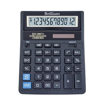 Калькулятор "Citizen" №SDC-888XBK чорн. (12-розряд.) — купити | Канцелярський Сад