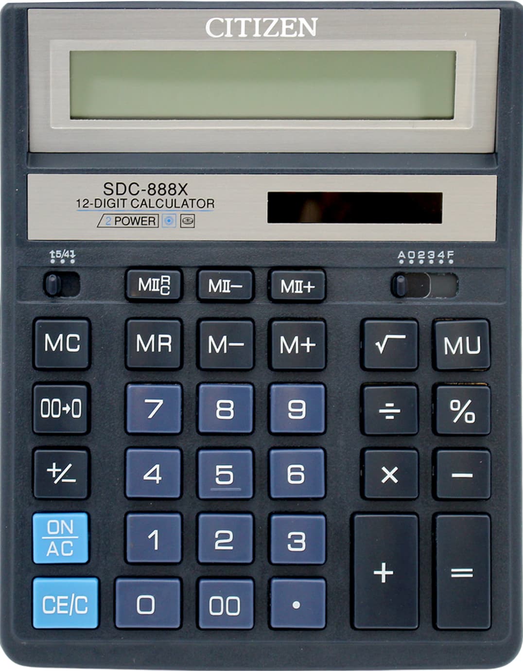 Калькулятор "Citizen" №SDC-888XBL син. (12-розряд.) — купити | Канцелярський Сад