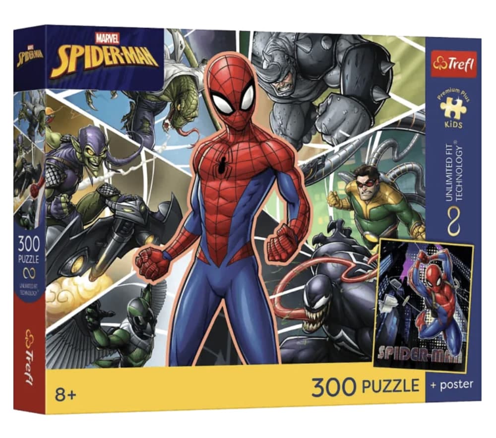 Пазли Trefl 300ел. Premium Plus Kids Disney Marvel Spiderman Супергерой №23047 — купити | Канцелярський Сад