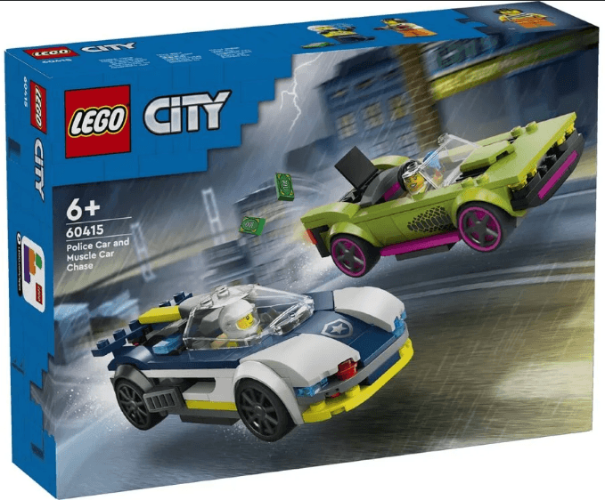 Конструктор "LEGO" City Переслідування маслкара на поліцейському автомобілі №60415 — фото товару | Канцелярський Сад