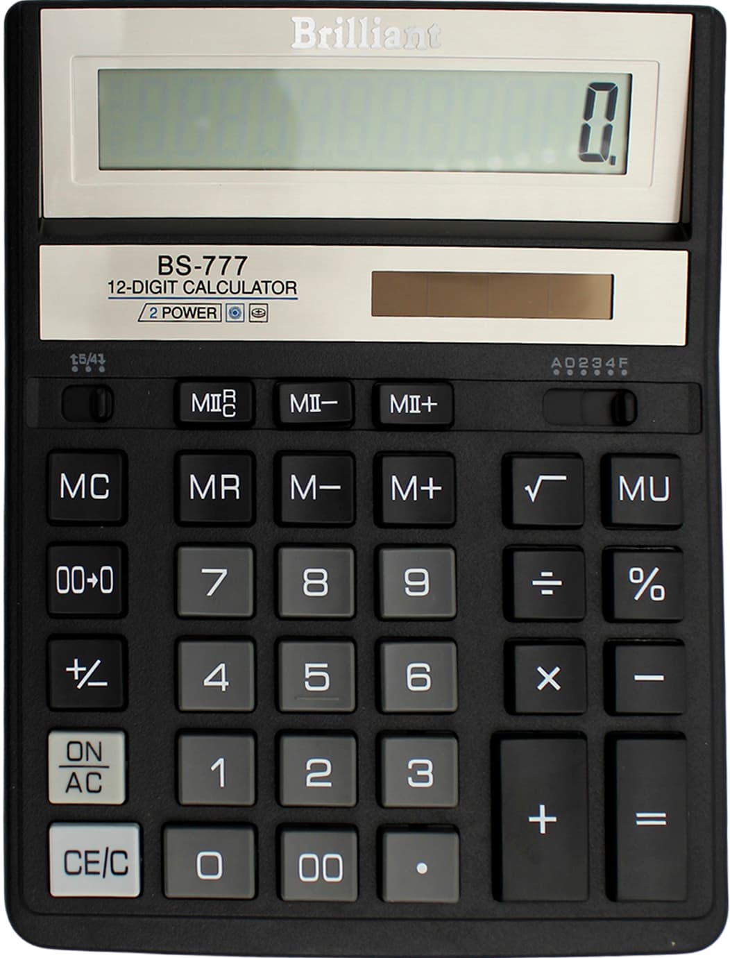 Калькулятор "Brilliant" №BS-777BK (12-розряд.) — купити | Канцелярський Сад