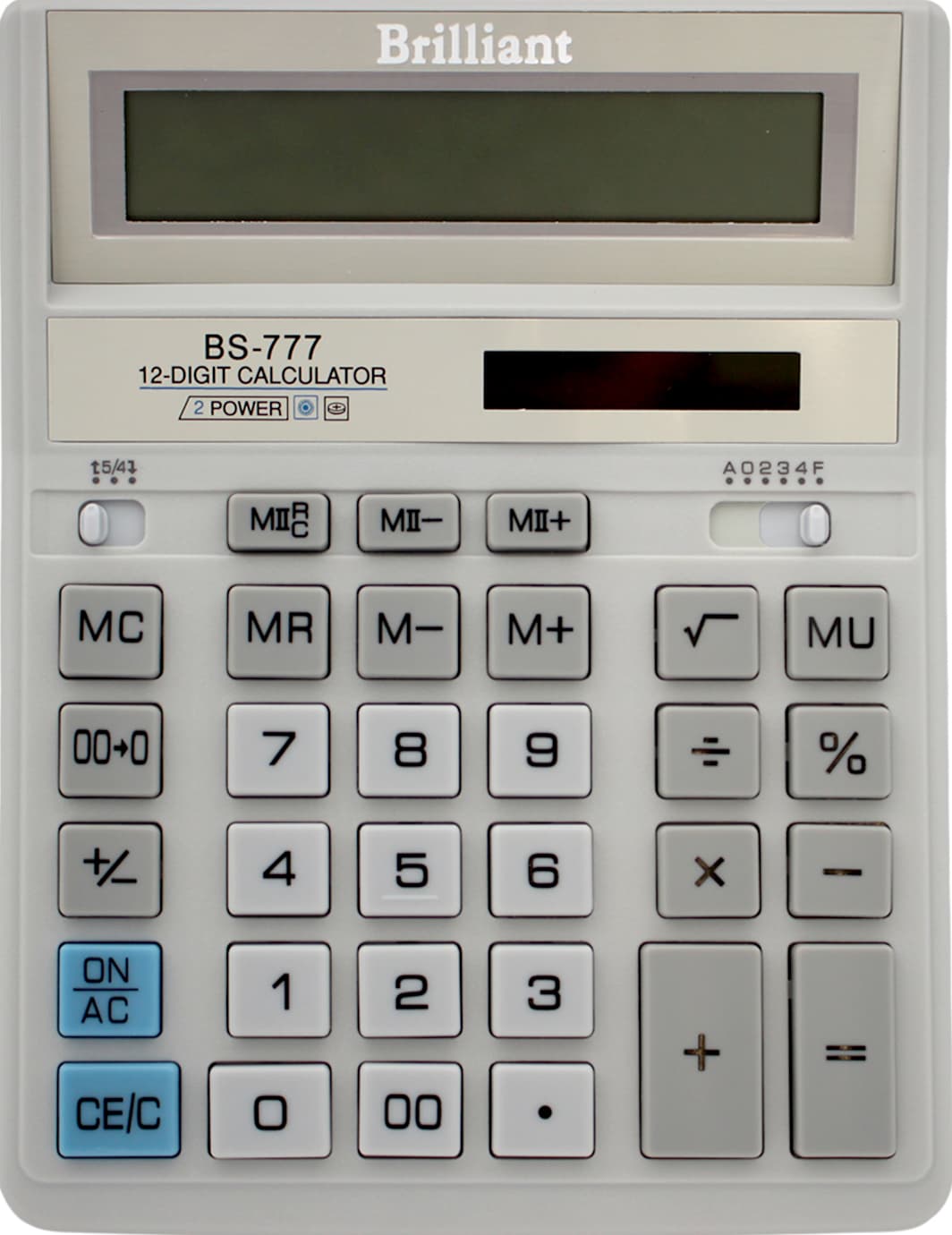 Калькулятор "Brilliant" №BS-777WH (12-розряд.) — купити | Канцелярський Сад