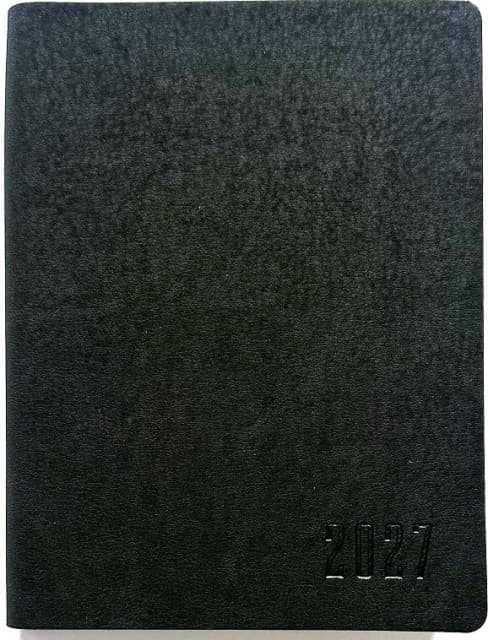 Щоден. А6 "Мандарин" дат2027 160арк. кліт. шкірзам. №9967 — купити | Канцелярський Сад