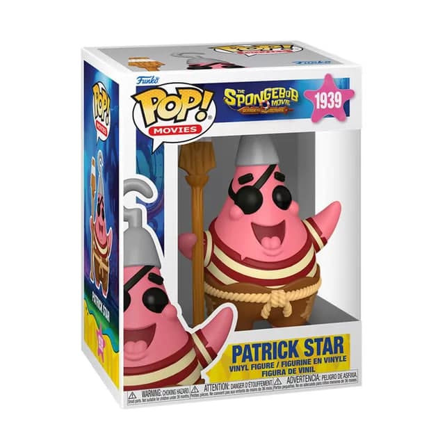 Фігурка Funko Pop! cерії "Губка Боб" - ПІРАТ Патрік №83591/Кідді Світ — фото товару | Канцелярський Сад