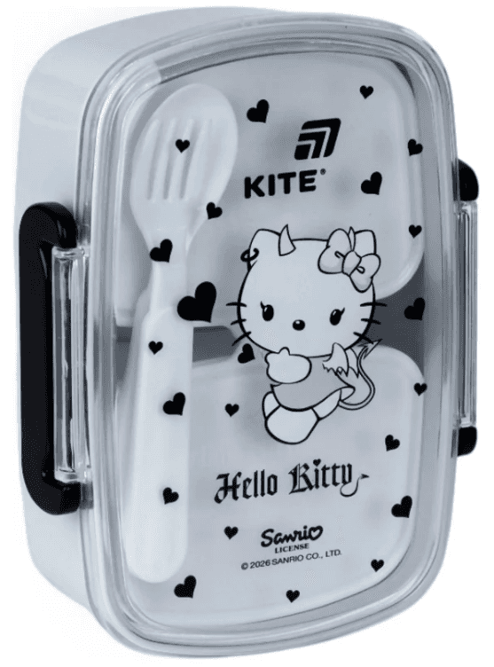 Ланч бокс пласт. "Kite" 750мл Hello Kitty з наповненням №HK26-181-1 — купити | Канцелярський Сад