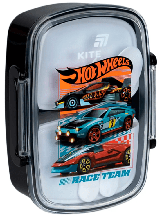 Ланч бокс пласт. "Kite" 750мл Hot Wheels з наповненням №HW26-181 — купити | Канцелярський Сад