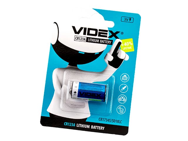 Батарейка Videx CR123A/1bl — купити | Канцелярський Сад