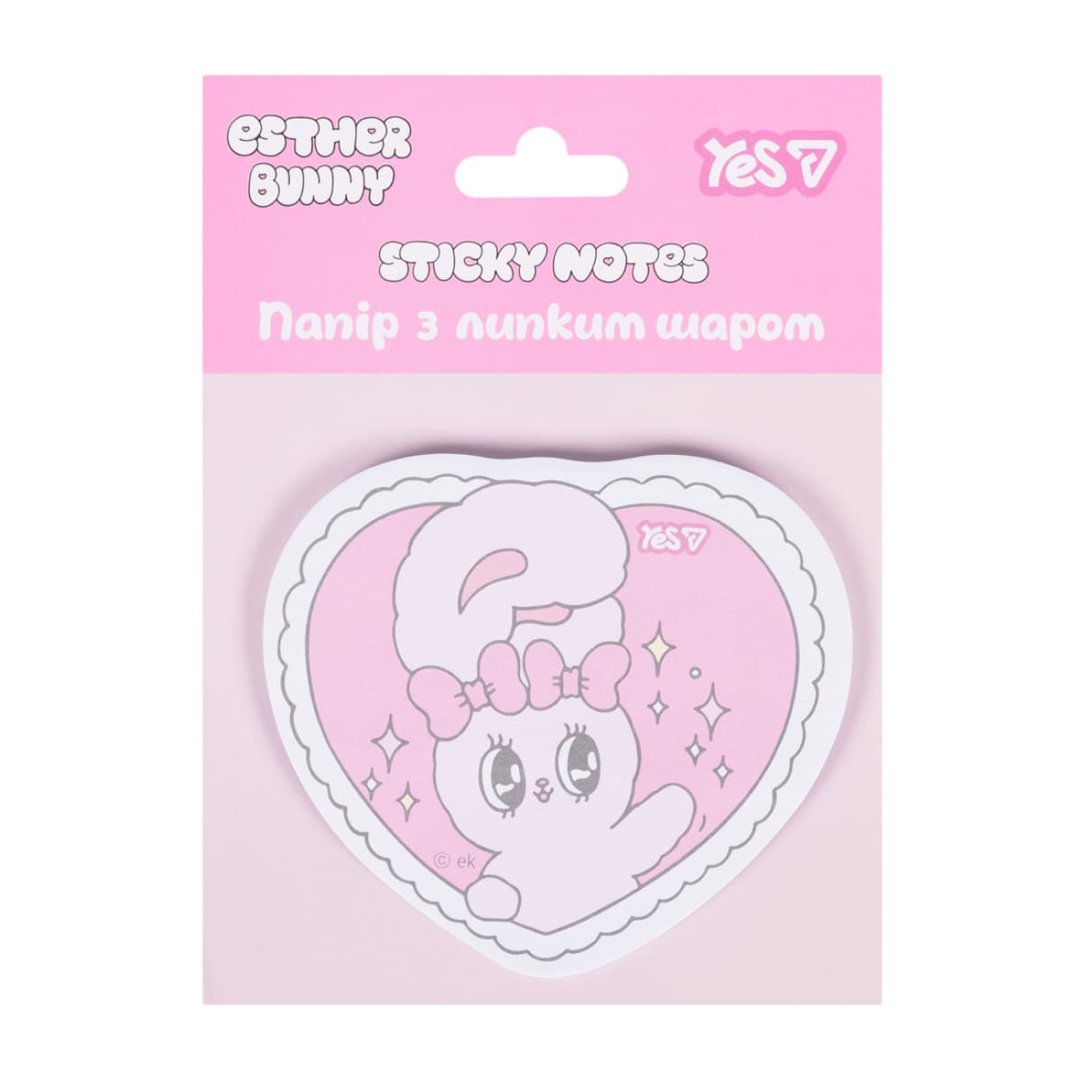 Блок/зам. липк. краєм фігурний 40арк. "Yes" Esther Bunny №170492 — купити | Канцелярський Сад