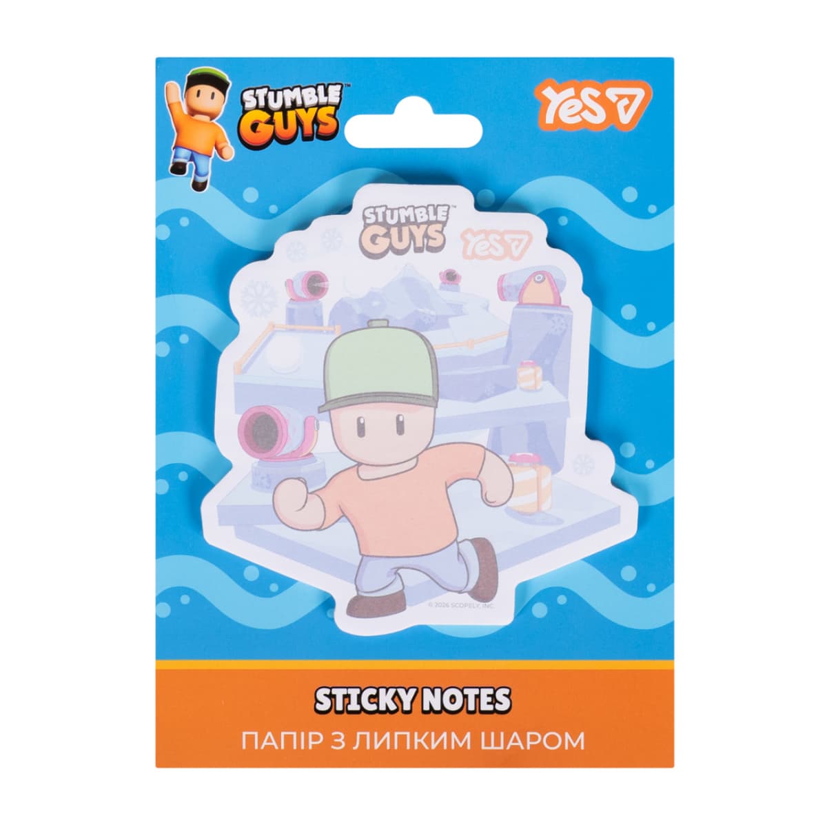 Блок/зам. липк. краєм фігурний 40арк. "Yes" Stumble Guys №170461 — купити | Канцелярський Сад