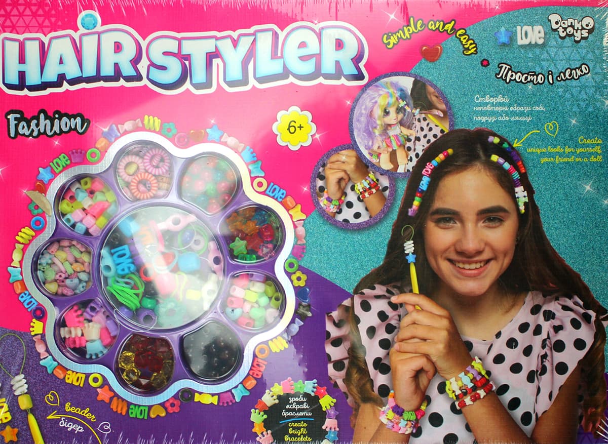 Набір креативної творчості "Hair Styler. Fashion" середн. №HS-01-04/DankoToys — купити | Канцелярський Сад