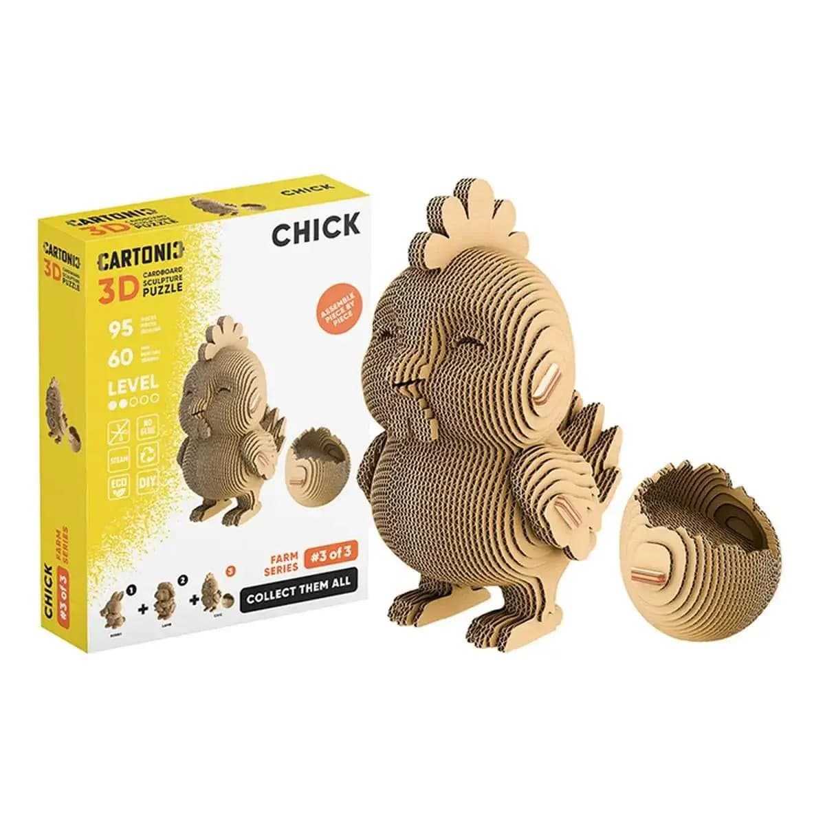 Пазли 3D "Cartonic" Collectible Chick 95дет. — фото товару | Канцелярський Сад