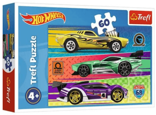 Пазли Trefl 60ел. Траса. Hot Wheels №17389 — купити | Канцелярський Сад