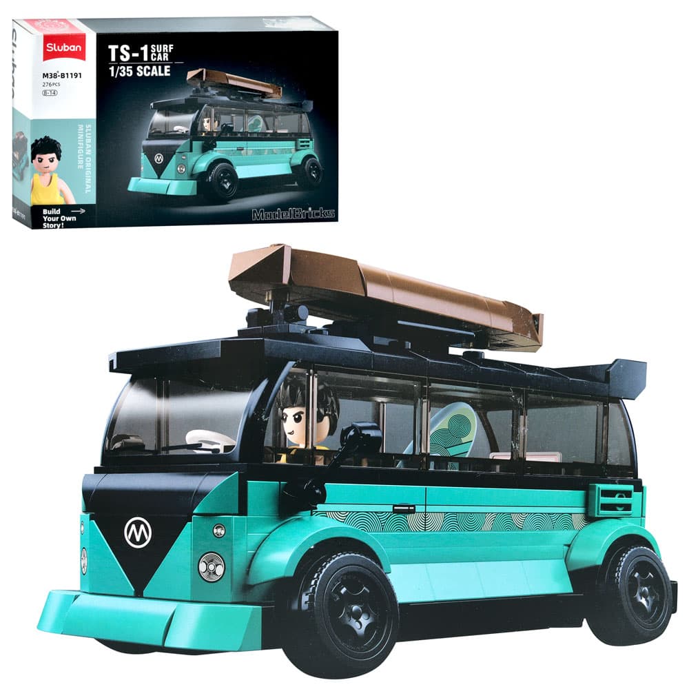Конструктор"Sluban"Авто серія,автобус,276дет,1:35,фірурка,в кор-ці,38х24х7см№M38-B1191 — купити | Канцелярський Сад