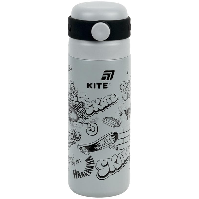 Термос метал. 0,5л "Kite" сірий №K26-1222-6 — купити | Канцелярський Сад