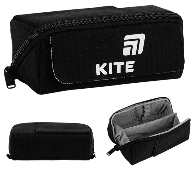 Пенал "Kite" 1від.,м'який чорний №K26-2702-6 — купити | Канцелярський Сад