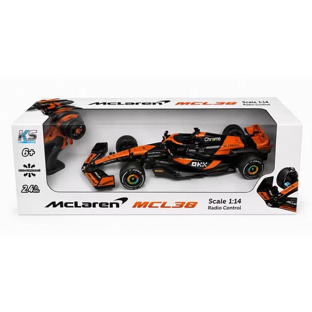 Автомобіль RK "KS Drive" (1:14) MCLAREN MCL38 2.4 ГГц, акум. №39214/КіддіСвіт — фото товару | Канцелярський Сад