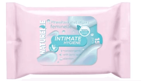 Серветки вологі "Naturelle" intimate 15 шт №1196 — купити | Канцелярський Сад