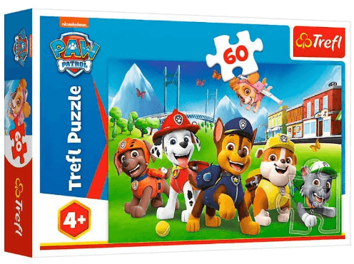 Пазли Trefl 60ел. Патруль у дворі. Nickelodeon: Щенячий патруль №17375 — купити | Канцелярський Сад