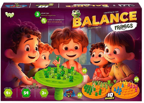 Гра "Balance Frogs" вел. "DankoToys" №BalF-01 — купити | Канцелярський Сад