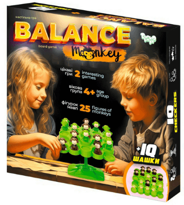 Гра "Balance Monkey""DankoToys"№BalM-01 — купити | Канцелярський Сад