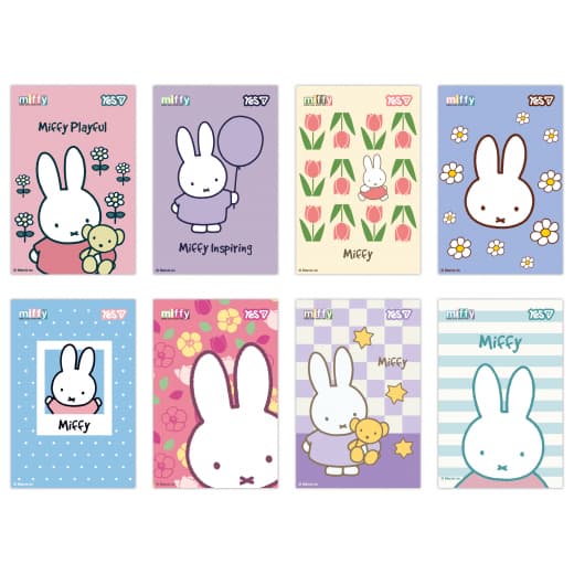 Блокнот А7 48арк. кліт. Miffy,клей мікс №152566/Yes — купити | Канцелярський Сад