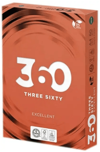 Папір офісний А4 "360 Excellent" 80г/м2 A (500арк) — фото товару | Канцелярський Сад