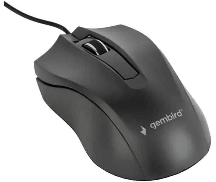 Мишка GEMBIRD MUS-3B-02 Black USB — купити | Канцелярський Сад