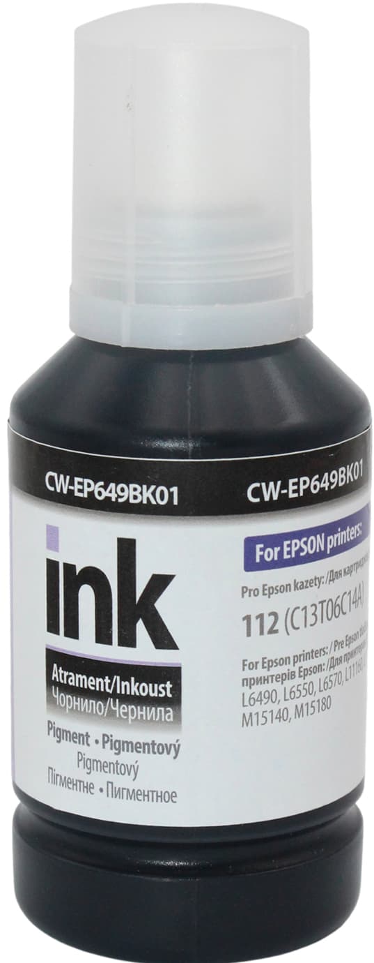 Чорнило ColorWay Epson №L-6490/L65XX/L11160/L15150/L15160/L15180 127мл black pigm. — купити | Канцелярський Сад