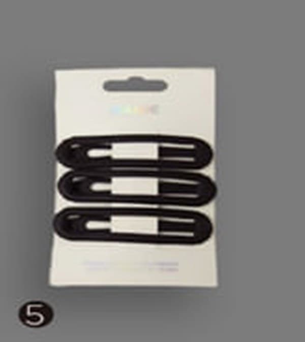 Заколка "Black collection" (3шт) 6см №BH26348/Colibrik — купити | Канцелярський Сад