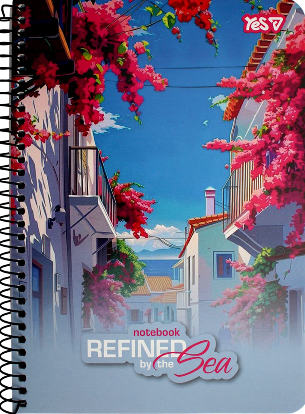 Блокнот пруж. А5 80арк. кліт. карт. обкл. ВД-лак Refined Sea.Рink №152428/Yes — купити | Канцелярський Сад