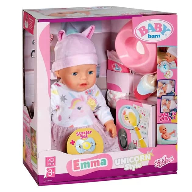 Лялька "Baby Born" - Емма-Единоріг 43см,аксесуари №836668/КіддіСвіт — фото товару | Канцелярський Сад
